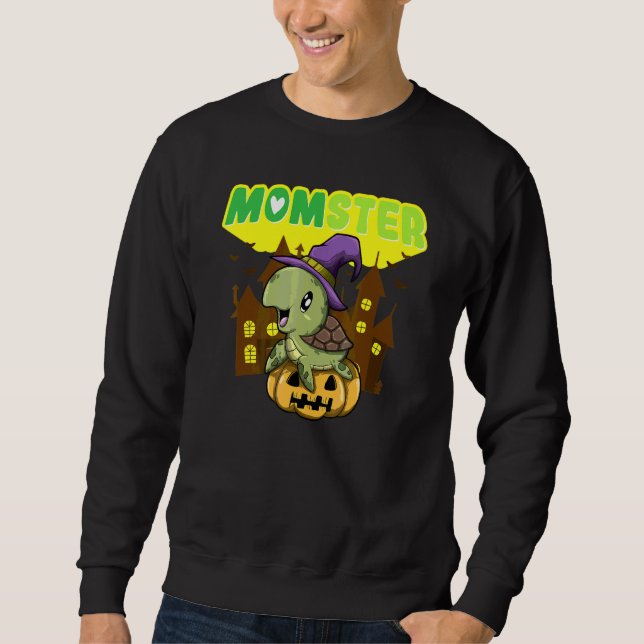 Sweatshirt Maman Monstre Maman Monstrueuse Halloween Effrayan (Devant)