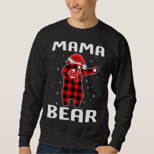 Sweatshirt Maman Ours Dabbing Pajama de Noël avec chapeau de 