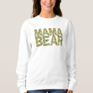 Sweatshirt Maman Ourse Jonquille Floral et Féroce