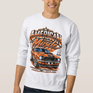 Sweatshirt Maman Papa Enfants Famille Muscle Car Racing Perso