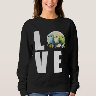 Sweatshirt Maman Perruche Bouddhique Amour Perruche Oiseau 1
