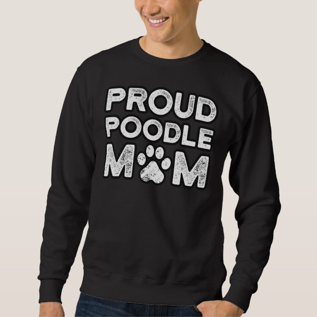 Sweatshirt Maman poule Fier Mama chien (Devant)