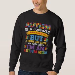 Sweatshirt Maman sensibilisée à l'autisme Fière Fille Fils au