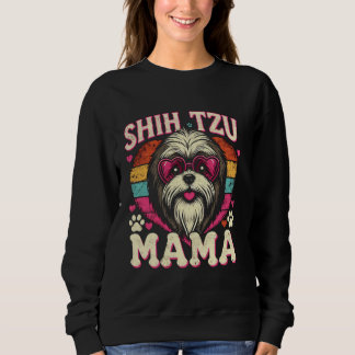 Sweatshirt Maman Shih Tzu chien de compagnie Shih Tzu pour fe