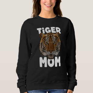 Sweatshirt Maman Tigre Grande Chat Fête des Mères Animal Meme