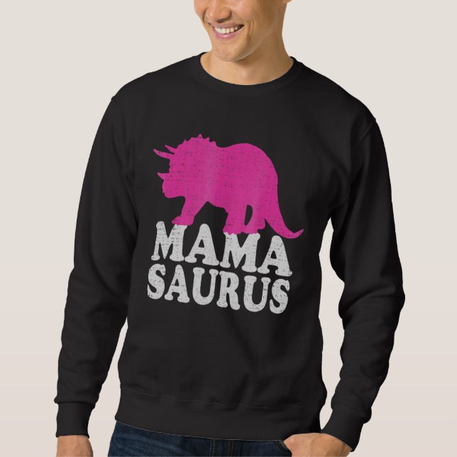 Sweatshirt Mamasaurus Cute Triceratops Dinosaur Maman (Devant)