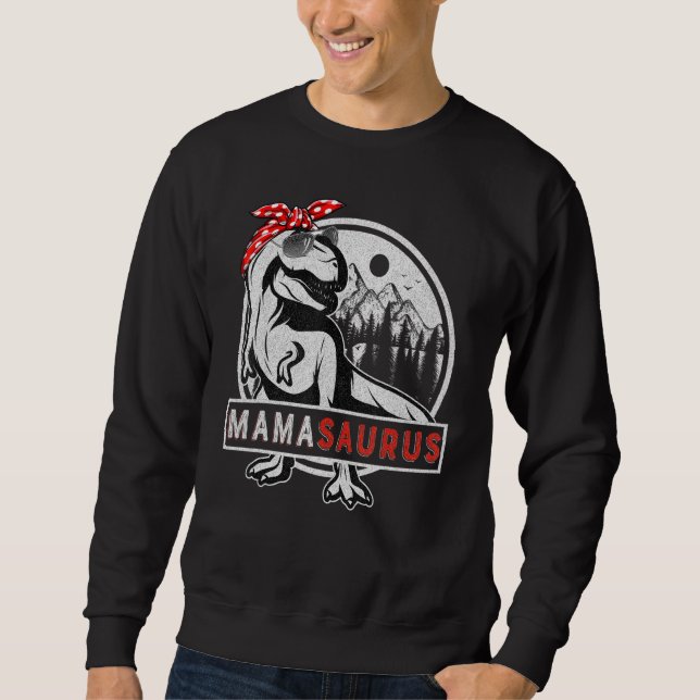 Sweatshirt Mamasaurus Rex Dinosaur Mama Saurus Family Matchin (Devant)