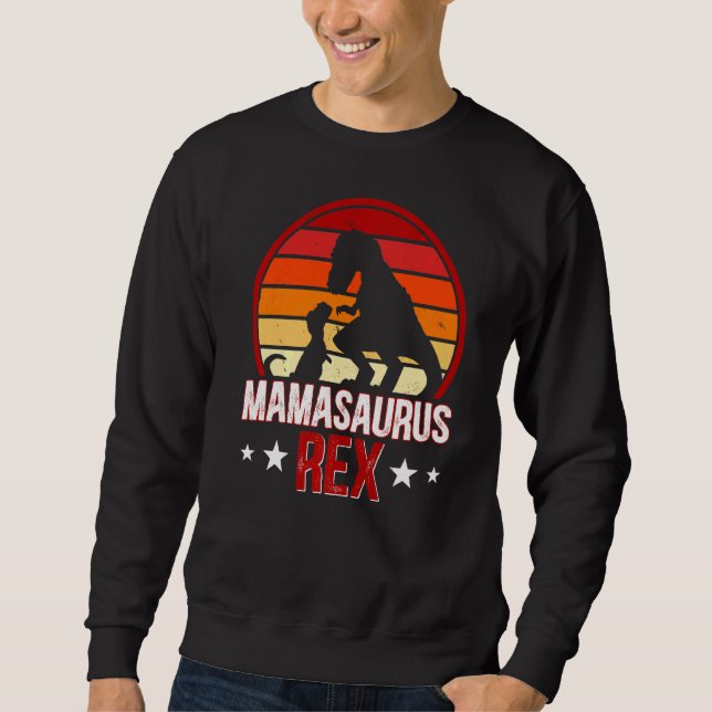 Sweatshirt Mamasaurus Rex Dinosaur Rex Motherhood Dino (Devant)