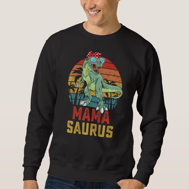 Sweatshirt Mamasaurus T Rex Dinosaur Mama Saurus Family Match (Devant)