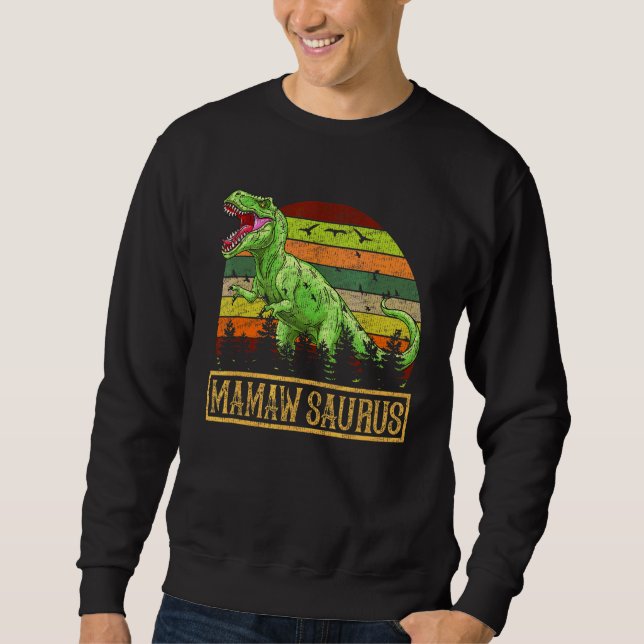 Sweatshirt Mamawsaurus Rex Dinosaur Mamaw Saurus Family Match (Devant)