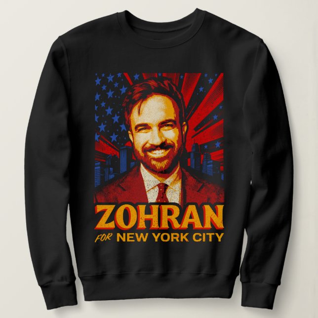 Sweatshirt Mamdani pour le maire de New York 2025 (Design devant)