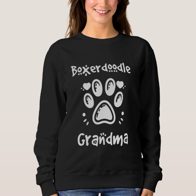 Sweatshirt Mamie Boxerdoodle mélange de Boxer et de Caniche G (Devant)