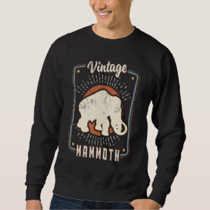 Sweatshirt Mammouth Laineux Vintage Rétro Classique Amour Ani
