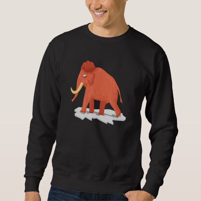 Sweatshirt Mammu Pour Ventilateurs Préhistoriques 1 (Devant)