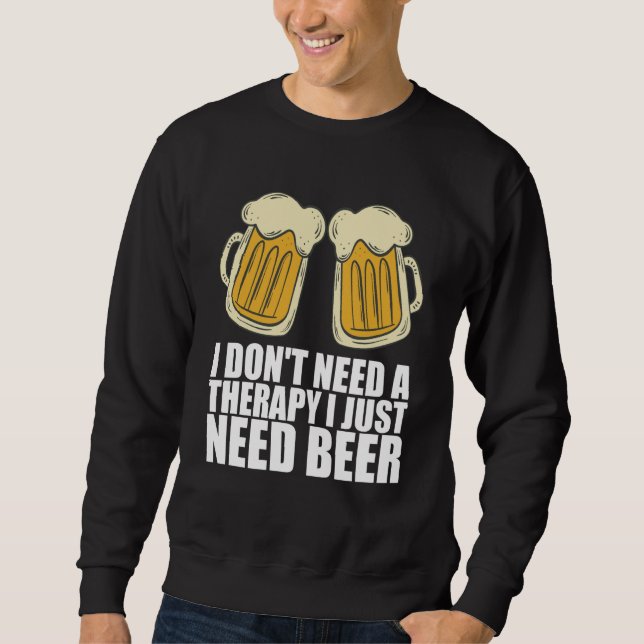 Sweatshirt Man cave Craft beer Drunken (Devant)