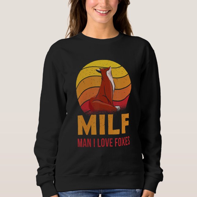 Sweatshirt Man I Love Foxes  for a Fox (Devant)