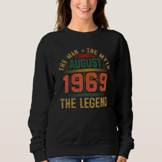 Sweatshirt Man Myth Legend Août 1969 53ème Anniversaire 53 An