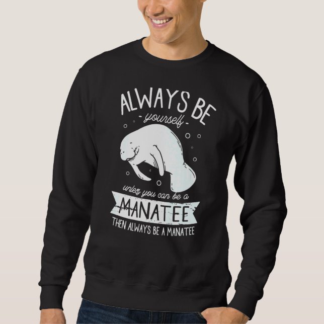 Sweatshirt Manatees mer floatee mignon Manatee pour un Manate (Devant)