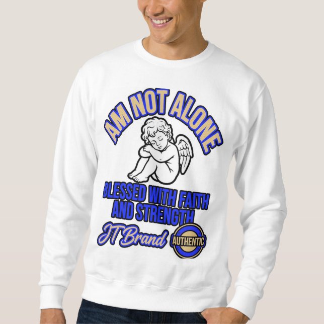 Sweatshirt MANCHES LONGUES AM NOT ALONE - Marque JT Faith St  (Devant)