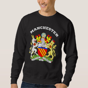Sweatshirt Manchester Armoiries Drapeau Souvenir Angleterre
