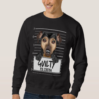 Sweatshirt Manchester Terrier Mugshot Chien coupable
