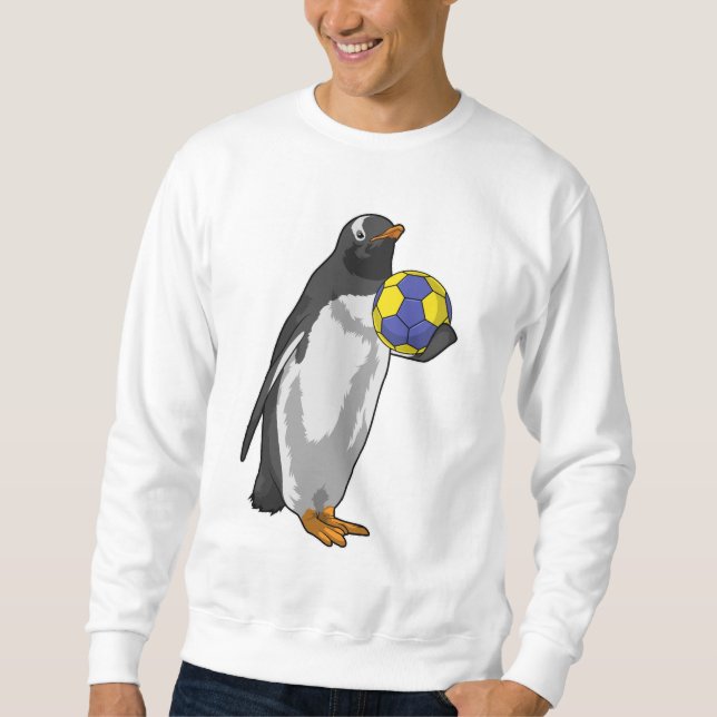 Sweatshirt Manchot au sport de handball (Devant)
