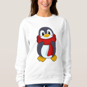 Sweatshirt Manchot avec écharpe