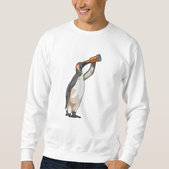 Sweatshirt Manchot avec télescope (Devant)