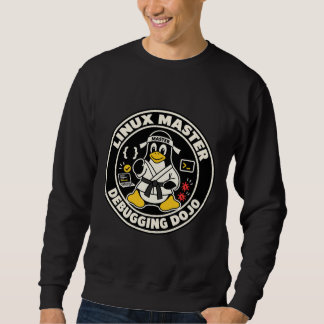 Sweatshirt Manchot Linux Tux Fanart - Maître Dojo