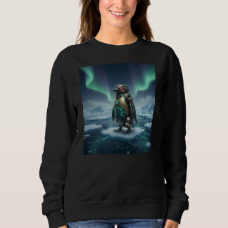Sweatshirt Manchot Robot dans la neige antarctique