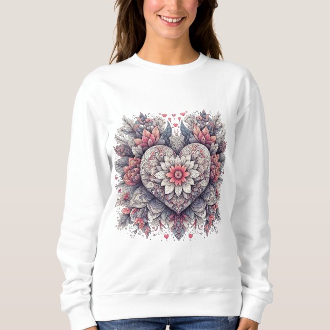 Sweatshirt 🌹 💘 Mandala de Romance 🌷 ❤️ (Devant)
