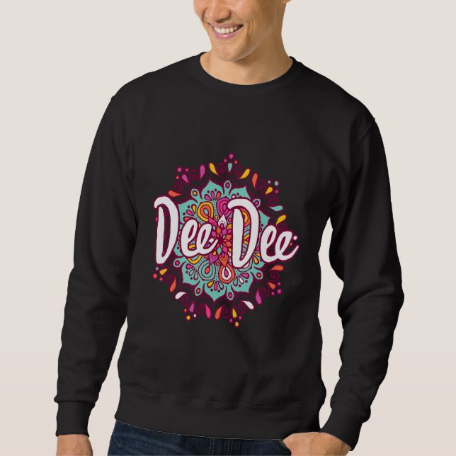 Sweatshirt Mandala Dee Dee Femmes Grand-mère Noël Anniversair (Devant)