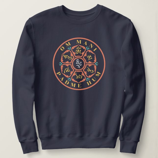 Sweatshirt Mandala Mantra (Design devant)
