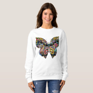Sweatshirt Mandala papillon
