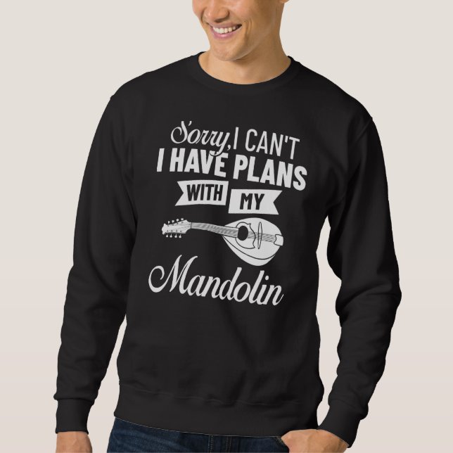 Sweatshirt Mandolin Instrument Music Player Débutant Leçon (Devant)