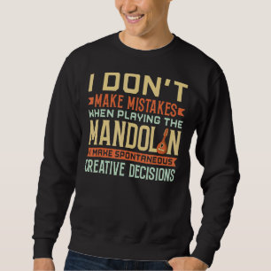 Sweatshirt Mandolin Instrument Music Player Débutant Leçon 7