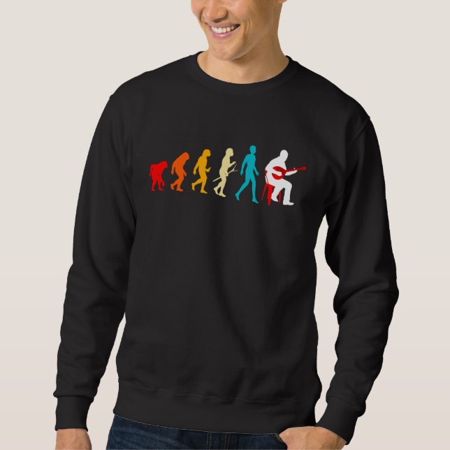 Sweatshirt Mandolin Player Evolution Expert Musician Music Pl (Devant)