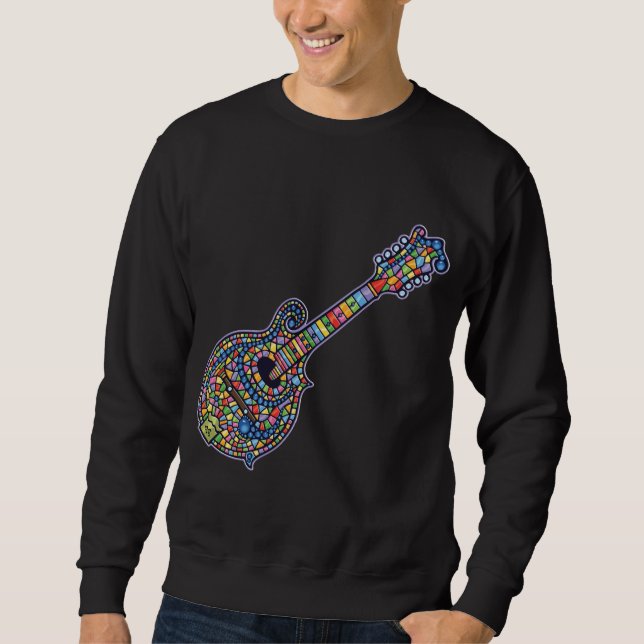 Sweatshirt Mandoline de mosaïque (Devant)