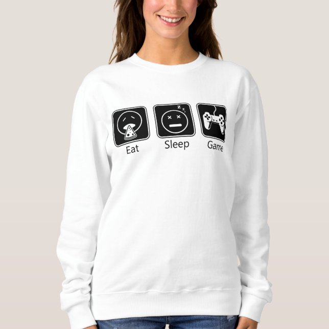 Sweatshirt Mange, Dors, Jeu (Devant)