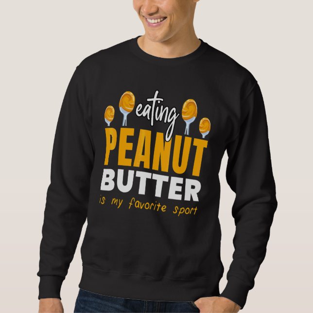 Sweatshirt Manger Beurre d'arachide Favori Sport Jelly Alimen (Devant)