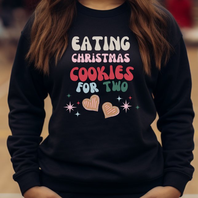 Sweatshirt Manger des biscuits de Noël pour deux (Créateur téléchargé)
