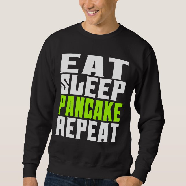 Sweatshirt manger dormir crêpe répéter (Devant)