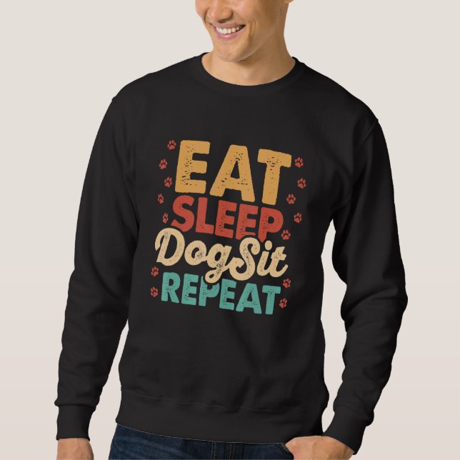 Sweatshirt Manger Dormir Répéter Animaux assis Animal Animaux (Devant)