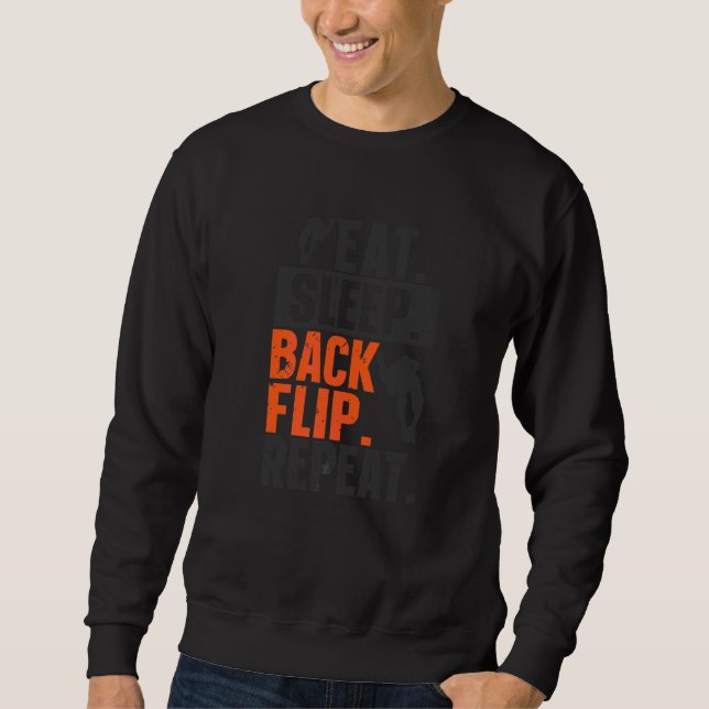 Sweatshirt Manger Dormir Retour Retourner Répéter Gymnaste Gy (Devant)