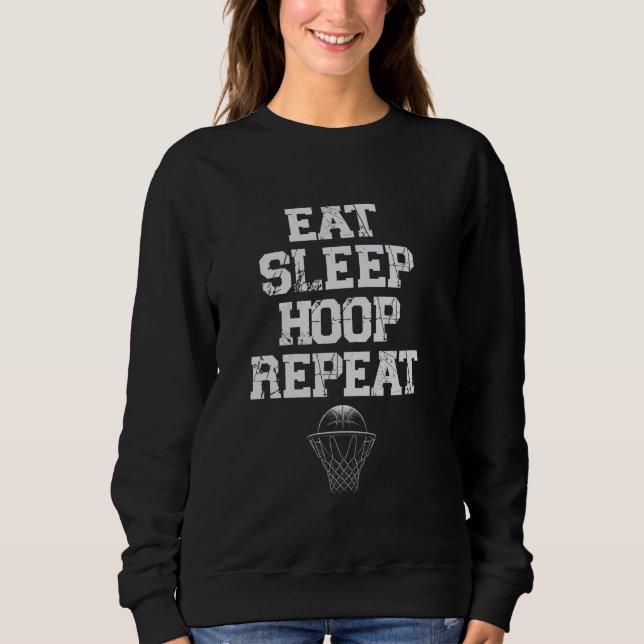 Sweatshirt Manger Sleep Hoop Répéter Basketball (Devant)