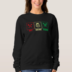 Sweatshirt Mangez Drink Darts - Joueur de fléchettes