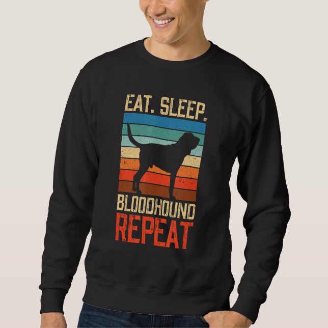 Sweatshirt Mangez le sang sanglant Répéter (Devant)