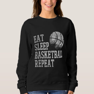 Sweatshirt Mangez Le Sommeil Basketball Répéter Joueur Coach