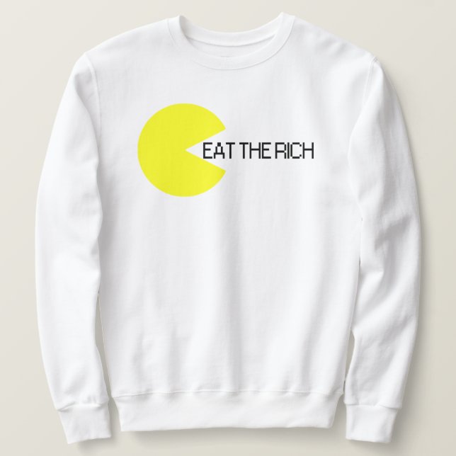 Sweatshirt Mangez Les Riches (Design devant)