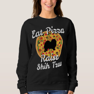 Sweatshirt Mangez Pizza Raise Chih Tzu Chiens Chiot